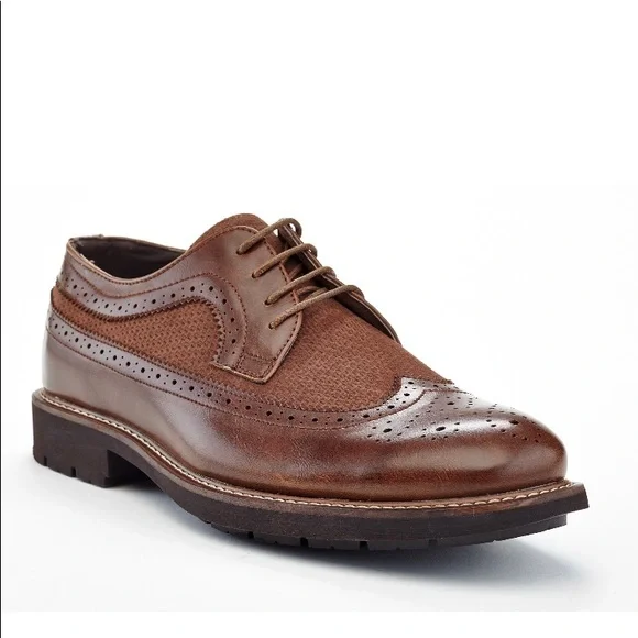 Adolfo Caddy-1 Elegant Brown Crocodile Pattern Men\'s Dress Shoes. Size:9.5(42) Marco Di Milano Luciano Brown / Cognac Caiman Crocodile  main image 3